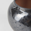 Kora Short Dark Metallic Double Ear Vase - Default Title