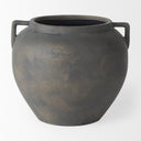 Kilian Short Brown-Gray Double Ear Vase - Default Title