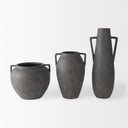 Kilian Short Brown-Gray Double Ear Vase - Default Title