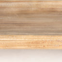 Carver Set of 2 Oblong White Washed Wood Footed Trays - Default Title