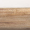 Carver Set of 2 Oblong White Washed Wood Footed Trays - Default Title