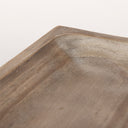 Carver Set of 2 Rectangular White Washed Wood Trays - Default Title