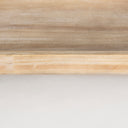 Carver Set of 2 Rectangular White Washed Wood Trays - Default Title