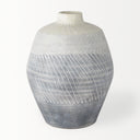 Blume 10H Off-White w Gray Textured Vase - Default Title