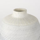 Blume 10H Off-White w Gray Textured Vase - Default Title