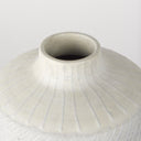 Blume 10H Off-White w Gray Textured Vase - Default Title