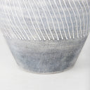 Blume 10H Off-White w Gray Textured Vase - Default Title