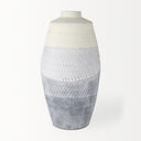 Blume 165H Off-White w Gray Textured Vase - Default Title