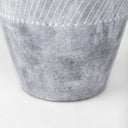 Blume 165H Off-White w Gray Textured Vase - Default Title