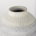 Blume 125H Off-White w Gray Textured Vase - Default Title