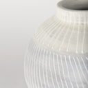 Blume 125H Off-White w Gray Textured Vase - Default Title