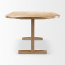 Viktor 94L Light Brown Solid Wood Dining Table - Default Title