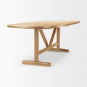 Viktor 94L Light Brown Solid Wood Dining Table - Default Title