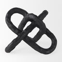 Wilhelm I Small 7L x 7W Black Metal Link Decor Object - Default Title