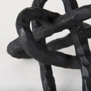 Wilhelm I Small 7L x 7W Black Metal Link Decor Object - Default Title