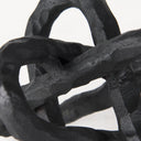 Wilhelm I Small 7L x 7W Black Metal Link Decor Object - Default Title