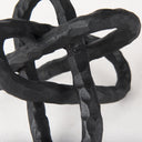 Wilhelm I Small 7L x 7W Black Metal Link Decor Object - Default Title