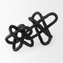 Wilhelm I Small 7L x 7W Black Metal Link Decor Object - Default Title
