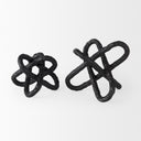 Wilhelm I Small 7L x 7W Black Metal Link Decor Object - Default Title