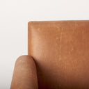 Ashton Brown Faux Leather w Light Wood Accent Chair - Default Title