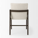 Tahoe Cream Fabric and Black-Brown Wood Dining Chair - Default Title