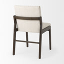 Tahoe Cream Fabric and Black-Brown Wood Dining Chair - Default Title
