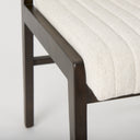Tahoe Cream Fabric and Black-Brown Wood Dining Chair - Default Title