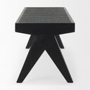 Arvin 591L x 177W x 181H Black Wooden Bench - Default Title