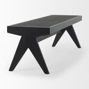 Arvin 591L x 177W x 181H Black Wooden Bench - Default Title