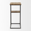 Ronin 25H Rectangle 2-Tier Wood w Black Metal Accent Table - Default Title