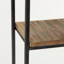 Ronin 25H Rectangle 2-Tier Wood w Black Metal Accent Table - Default Title
