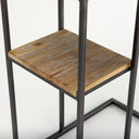 Ronin 25H Rectangle 2-Tier Wood w Black Metal Accent Table - Default Title