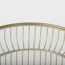 Shani Set of 2 Round Gold Metal w Glass Accent Tables - Default Title