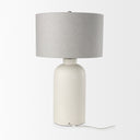 Cato 200L x 200W x 335H Cream Base WWhite Shade Table Lamp - Default Title