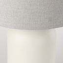 Cato 200L x 200W x 335H Cream Base WWhite Shade Table Lamp - Default Title