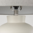 Cato 200L x 200W x 335H Cream Base WWhite Shade Table Lamp - Default Title