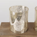 Benk Wood and Black Metal Five Cup Candle Holder - Default Title