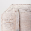 Esagono Octagonal Reclaimed Wood EndSide Table w Storage - Default Title
