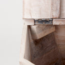 Esagono Octagonal Reclaimed Wood EndSide Table w Storage - Default Title