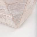 Esagono Octagonal Reclaimed Wood EndSide Table w Storage - Default Title