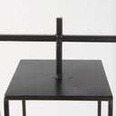 Albus I Large Black Metal Rectangular Table Candle Holder - Default Title
