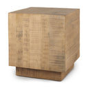 Hayden Light Brown Wood EndSide Table - Default Title
