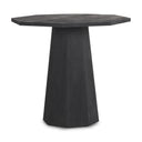 Maxine Hexagonal Black Wood Foyer Table - Default Title