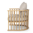Kopari Beige Fabric WLight Brown Wood Accent Chair - Default Title