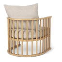 Kopari Beige Fabric WLight Brown Wood Accent Chair - Default Title