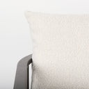 Kopari 301L x 305W x 372H White Boucle Fabric WDark Brown Wood Accent Chair - Default Title