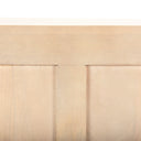 Tucker Light Brown Wood w Carved Arch Pattern 4 Door Sideboard - Default Title