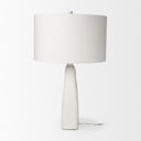Tao 200L x 200W x 330H Cream Base WWhite Shade Table Lamp - Default Title
