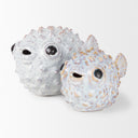 Spike II Large 10L x 6W Off-White Ceramic Puffer Fish - Default Title
