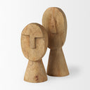 Ivan Medium Wooden Head Sculpture - Default Title